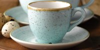 10cl Stonecast Duck Egg Blue Espresso Cup